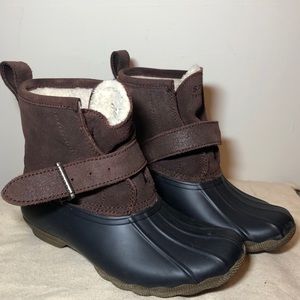 Shearling duck boot rain boots